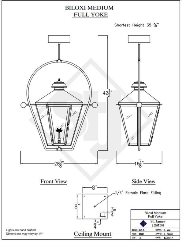 Line Drawings St. James Biloxi Lantern