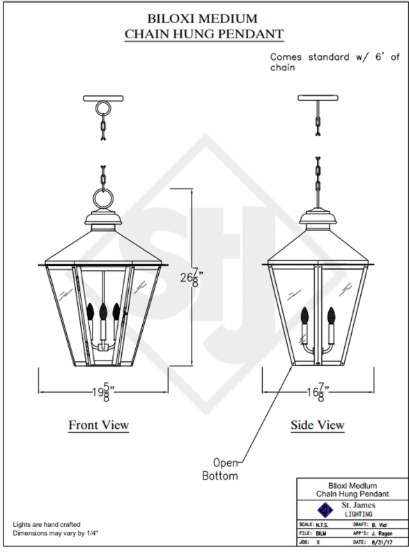 Line Drawings St. James Biloxi Lantern