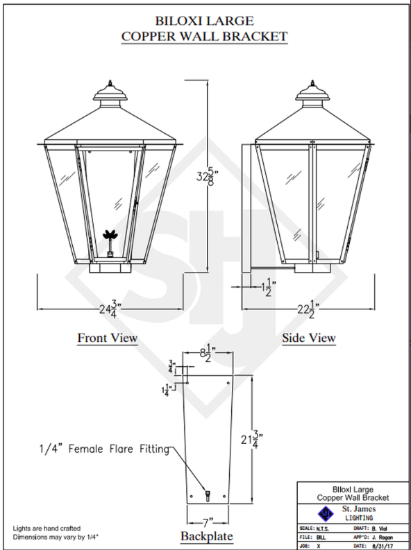 Line Drawings St. James Biloxi Lantern