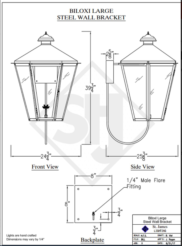 Line Drawings St. James Biloxi Lantern