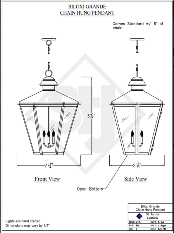 Line Drawings St. James Biloxi Lantern