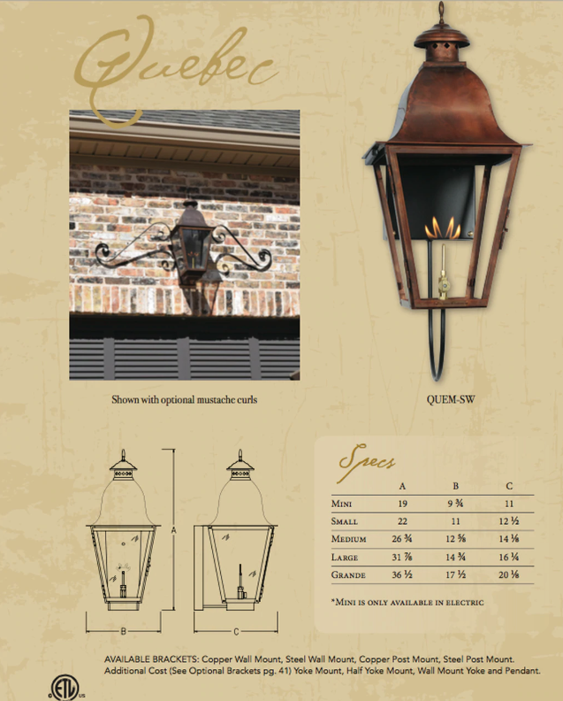 Line Drawings St. James Quebec Lantern