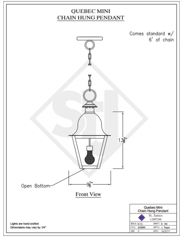Line Drawings St. James Quebec Lantern