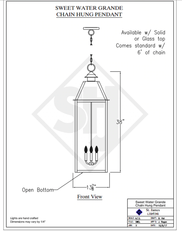 Line Drawings St. James Sweetwater Lantern