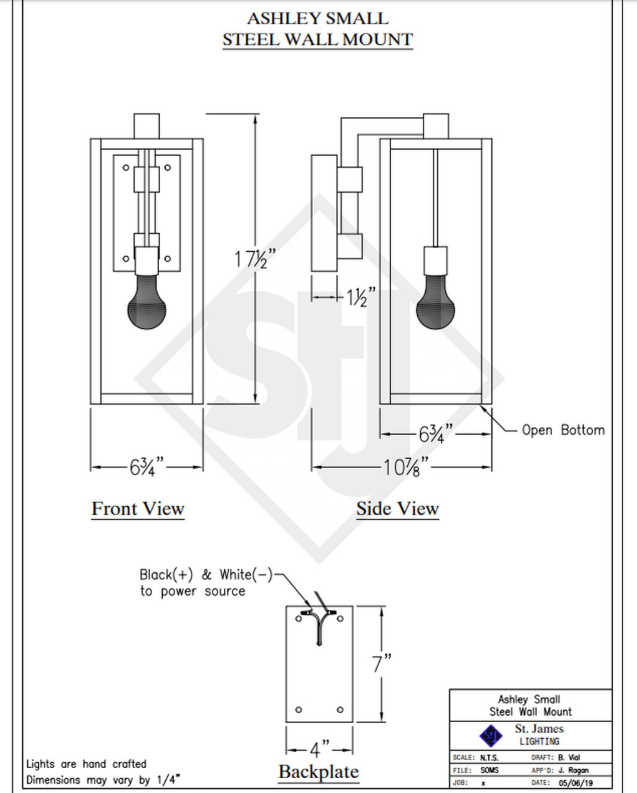 Line Drawings St. James Ashley Lantern