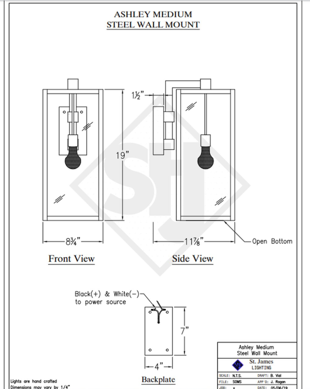 Line Drawings St. James Ashley Lantern