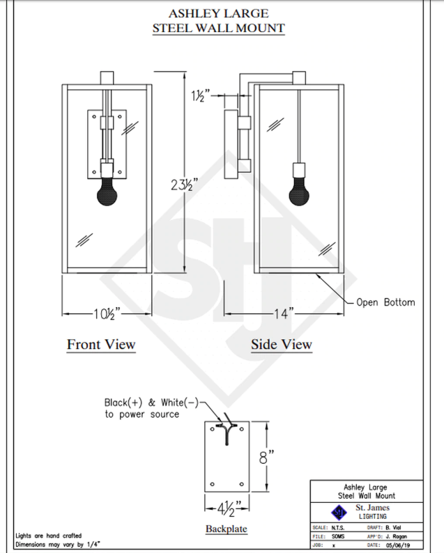 Line Drawings St. James Ashley Lantern