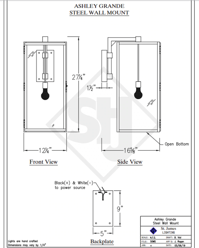 Line Drawings St. James Ashley Lantern