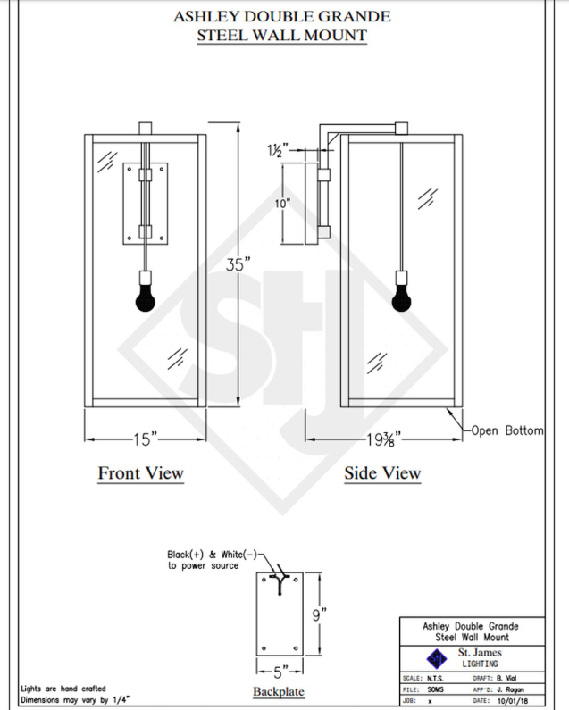 Line Drawings St. James Ashley Lantern