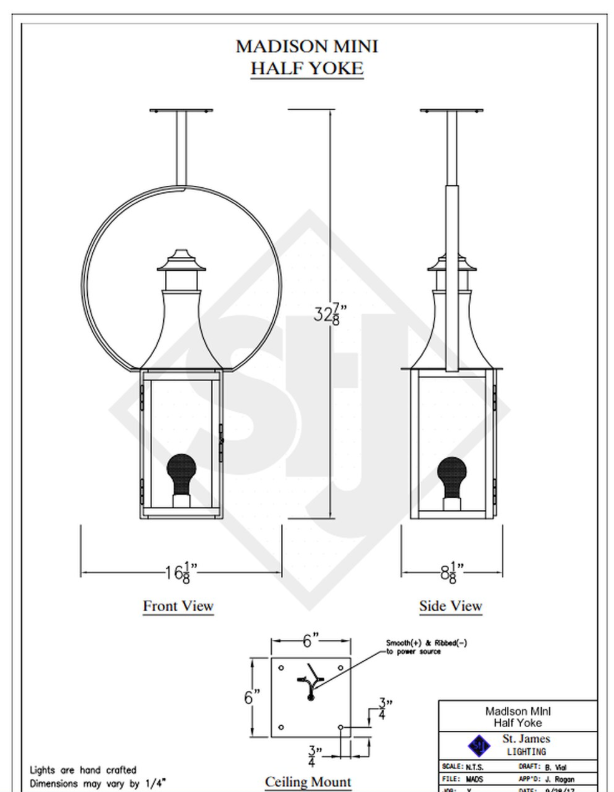 Line Drawings St. James Madison Lantern