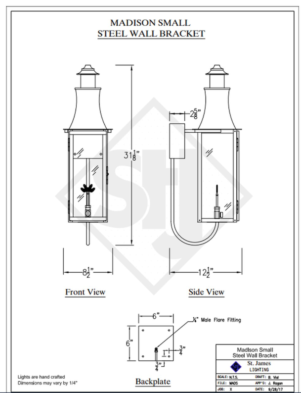 Line Drawings St. James Madison Lantern