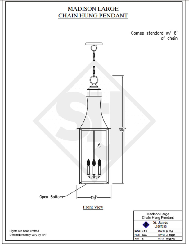 Line Drawings St. James Madison Lantern