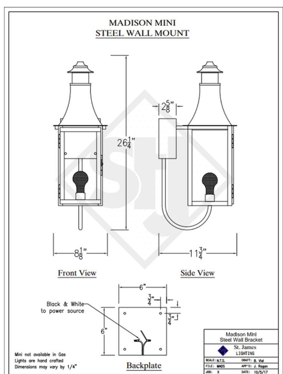 Line Drawings St. James Madison Lantern