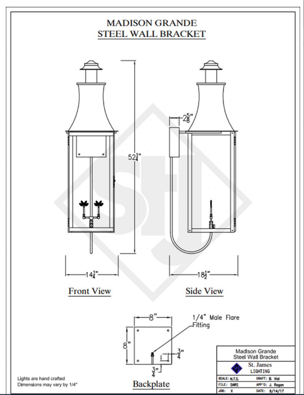 Line Drawings St. James Madison Lantern