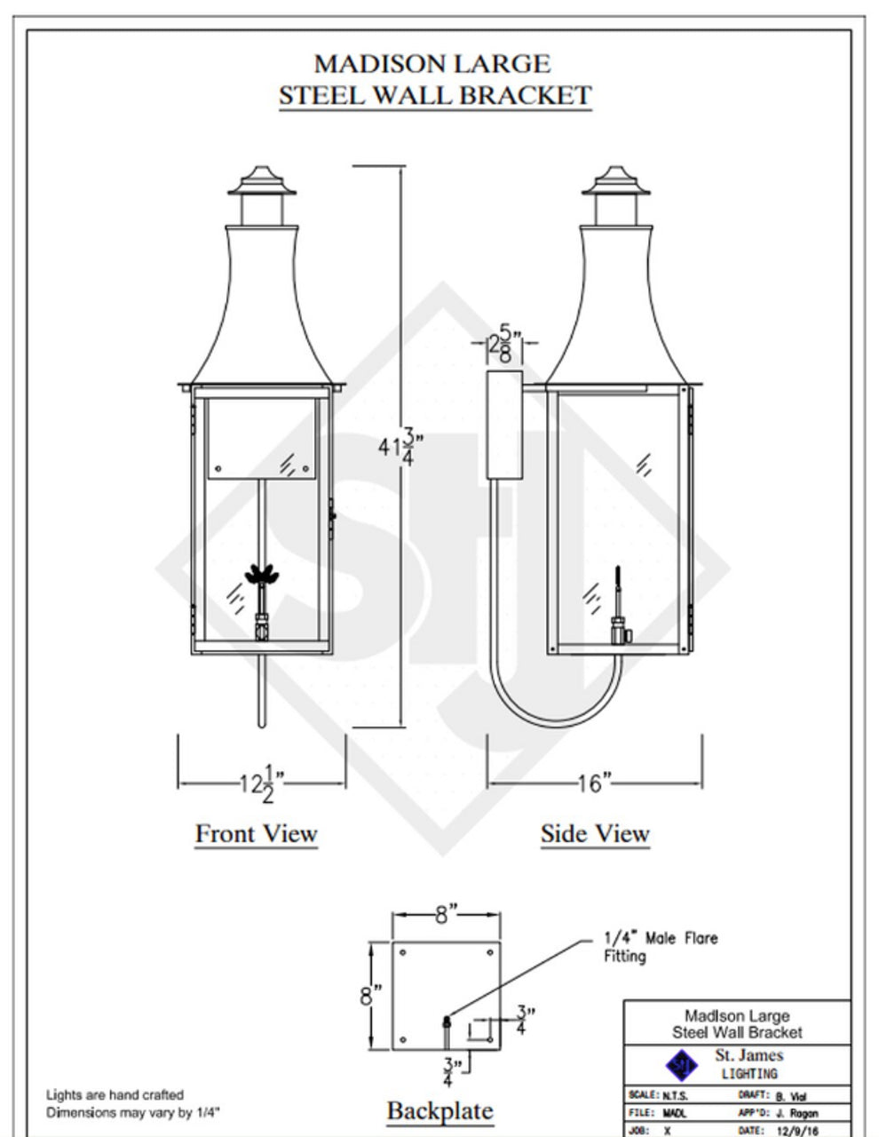 Line Drawings St. James Madison Lantern