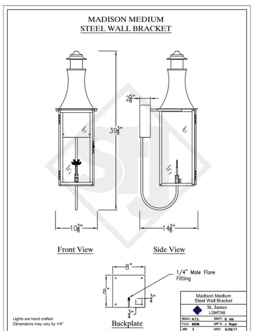 Line Drawings St. James Madison Lantern