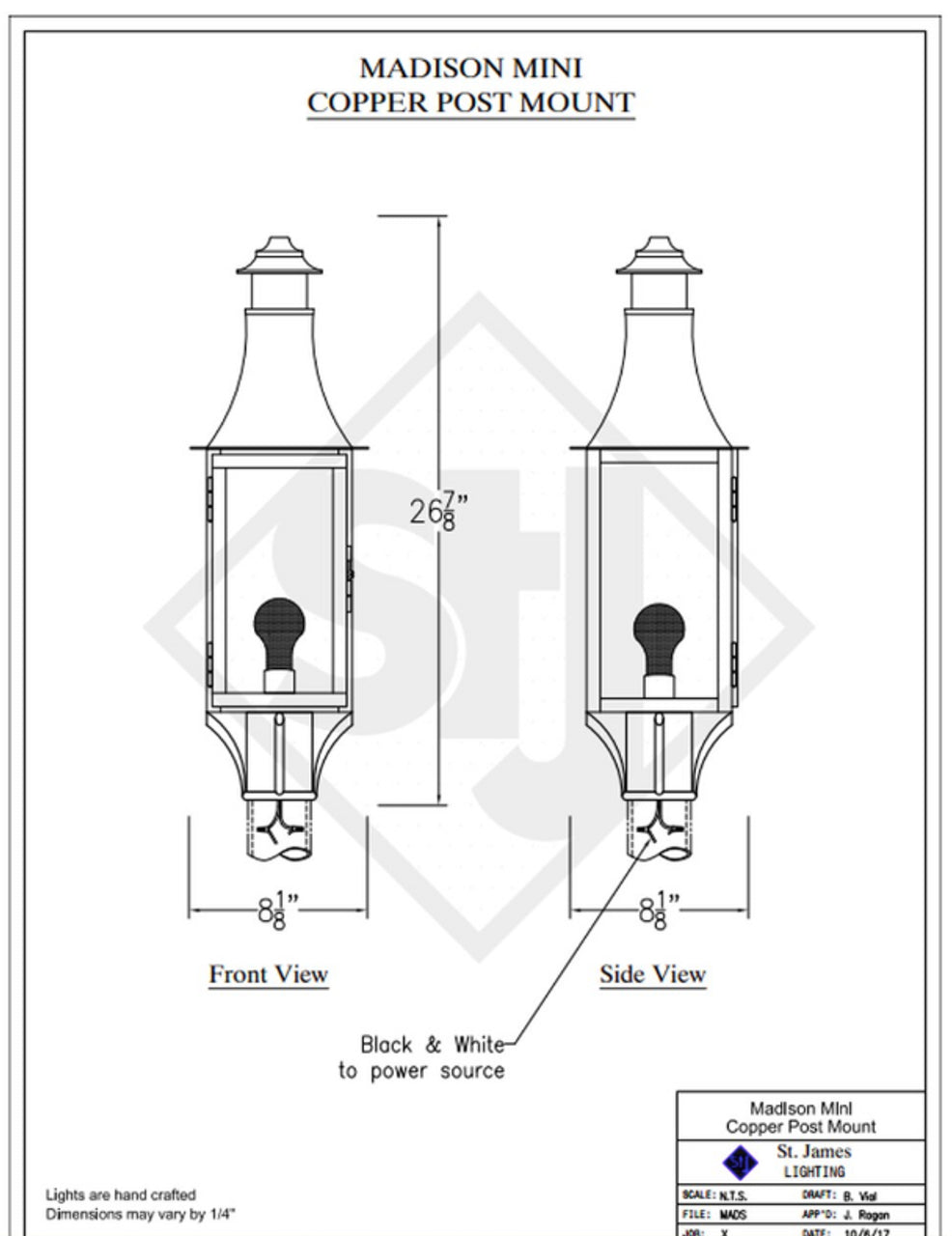 Line Drawings St. James Madison Lantern