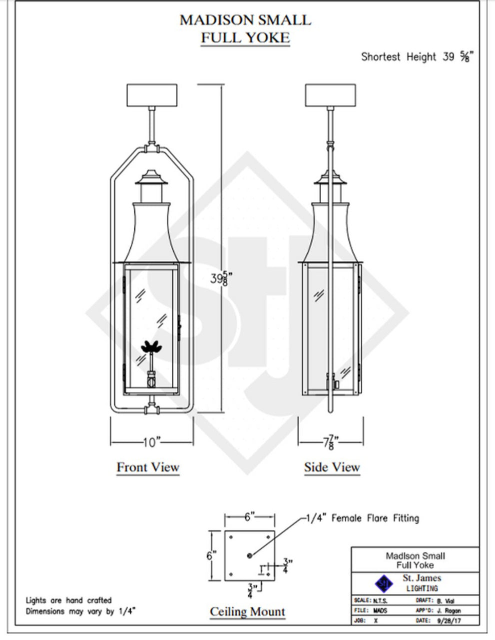 Line Drawings St. James Madison Lantern