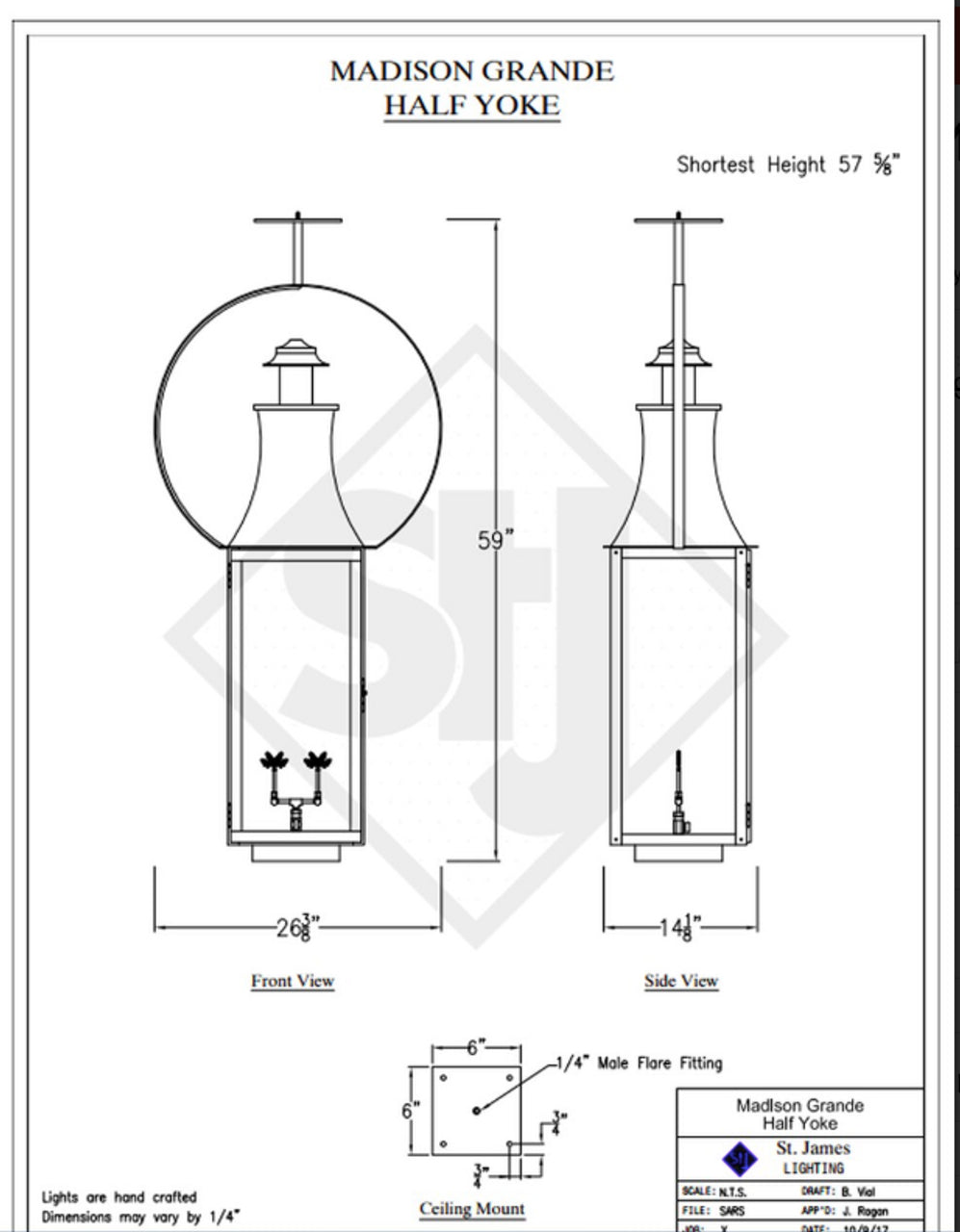 Line Drawings St. James Madison Lantern