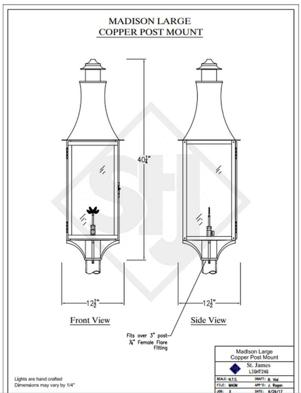 Line Drawings St. James Madison Lantern