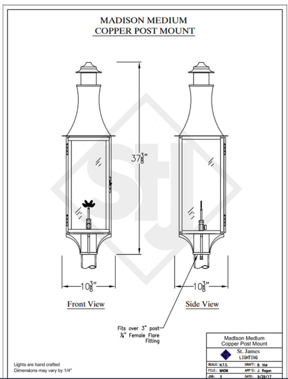 Line Drawings St. James Madison Lantern