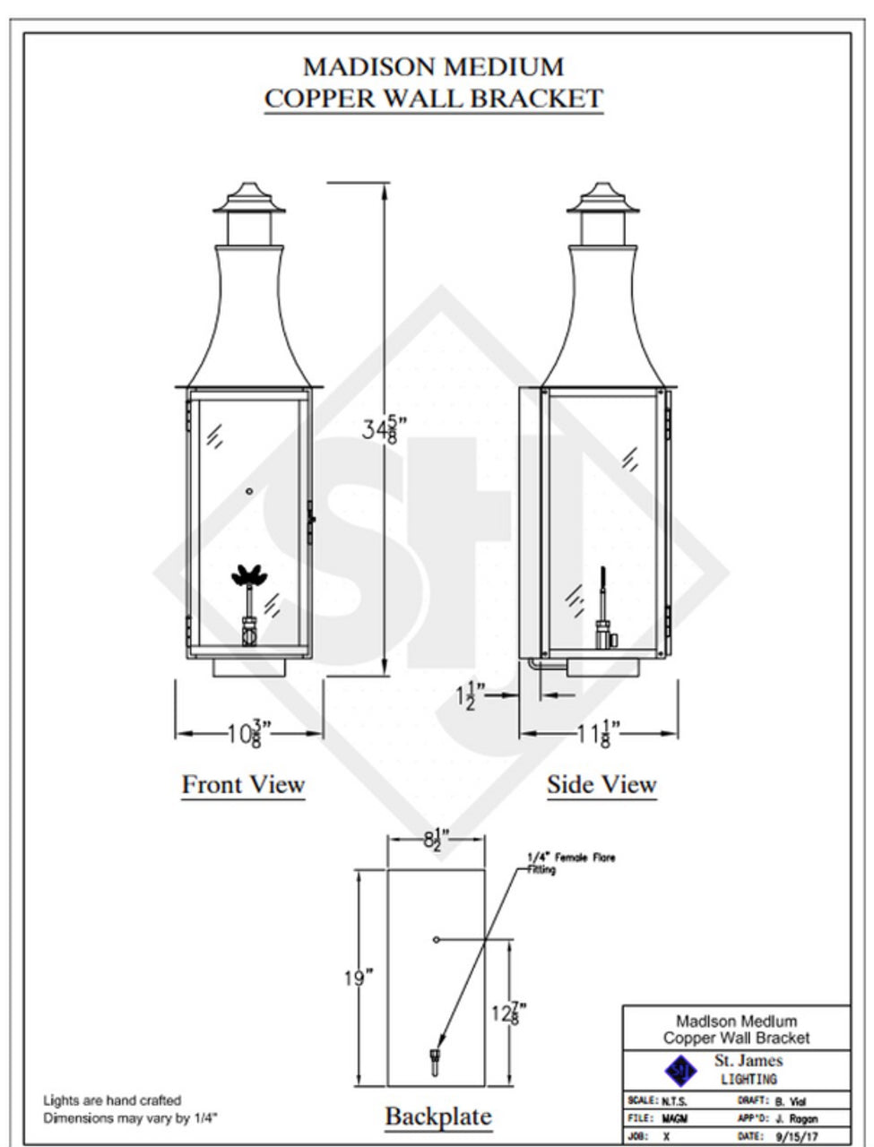 Line Drawings St. James Madison Lantern