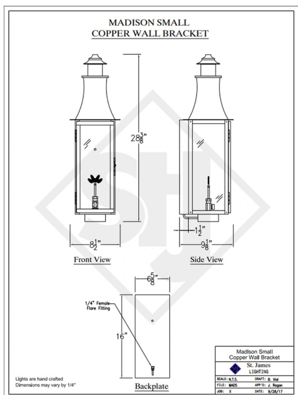 Line Drawings St. James Madison Lantern