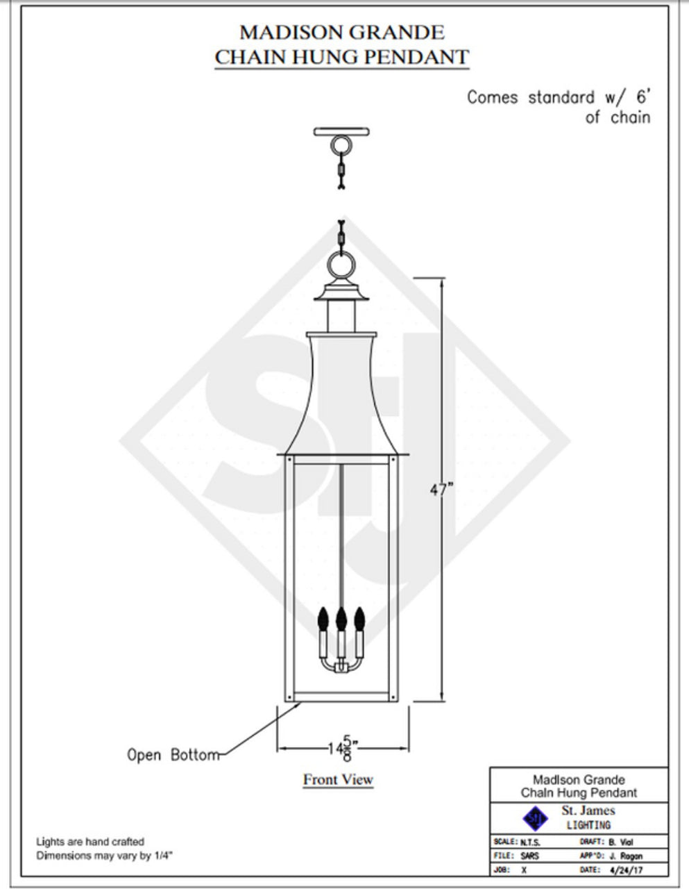 Line Drawings St. James Madison Lantern