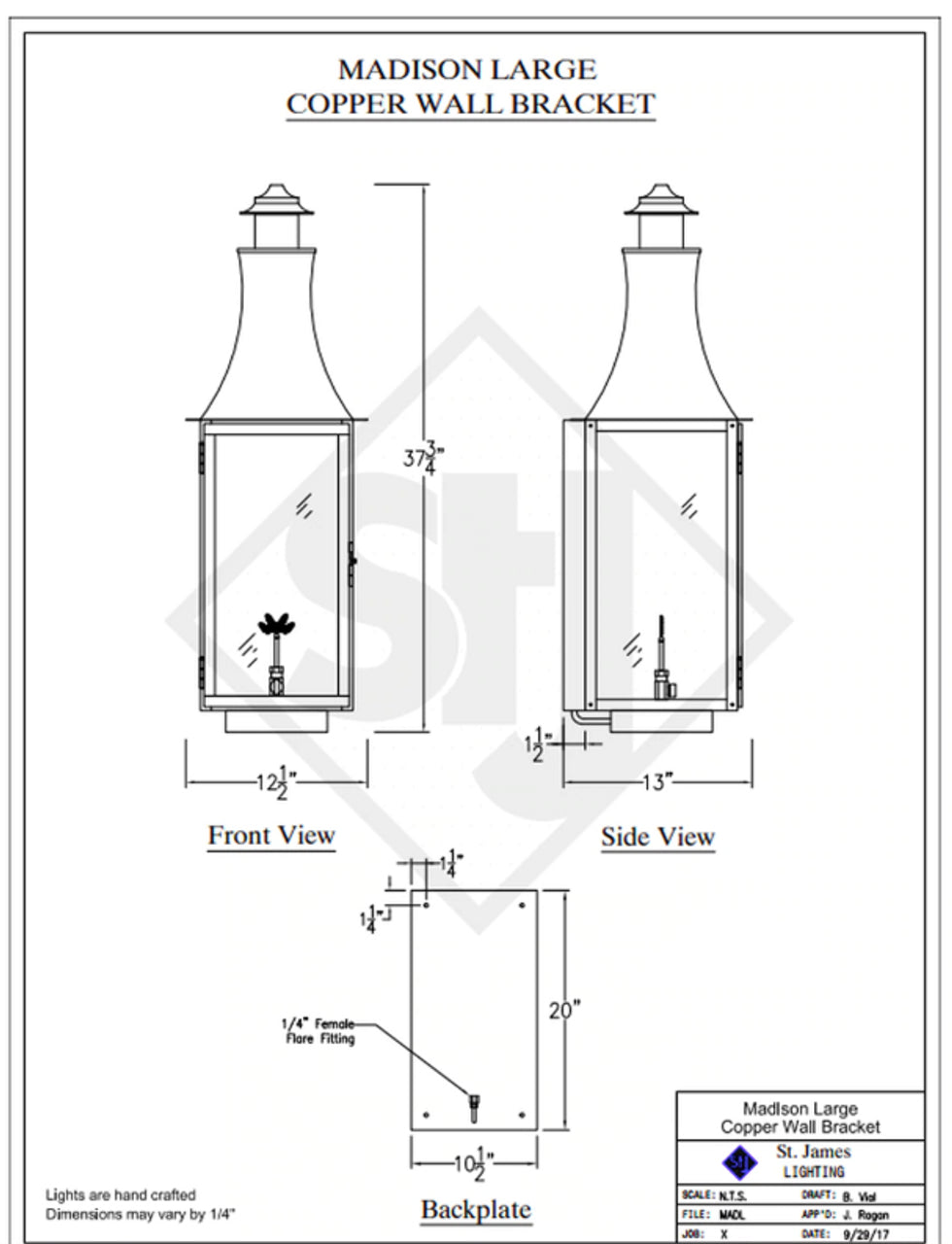 Line Drawings St. James Madison Lantern