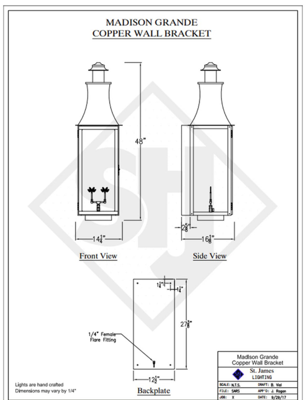 Line Drawings St. James Madison Lantern