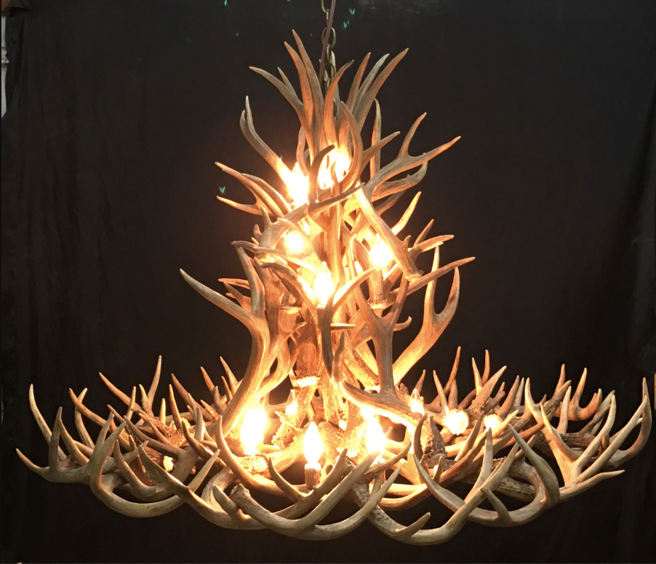 Gold Canyon Deer Antler Chandeliers