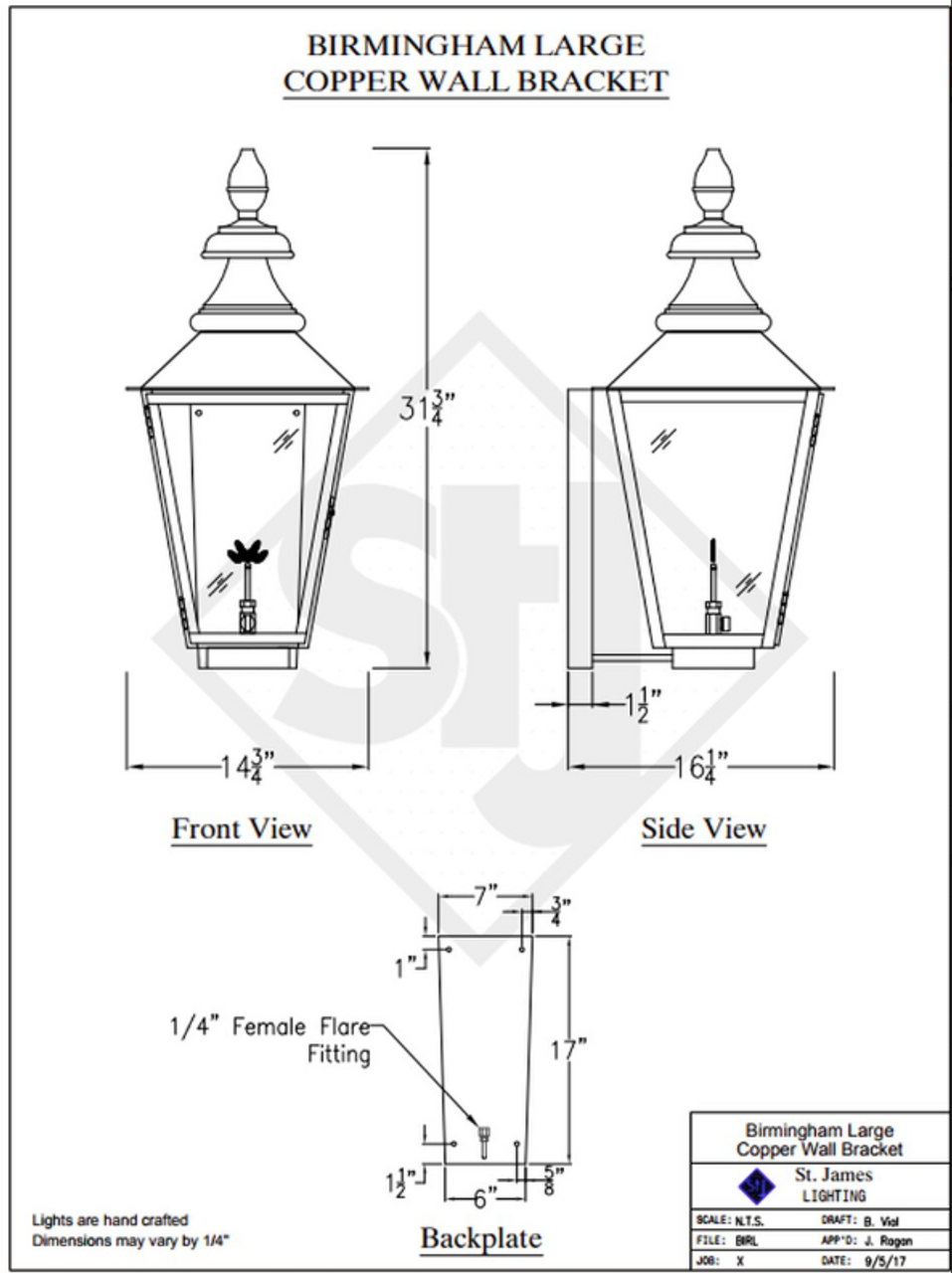 Line Drawings St. James Birmingham Lantern