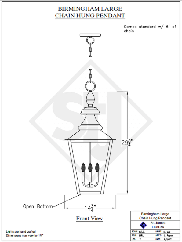 Line Drawings St. James Birmingham Lantern