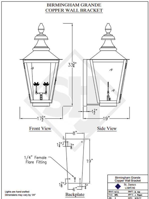 Line Drawings St. James Birmingham Lantern