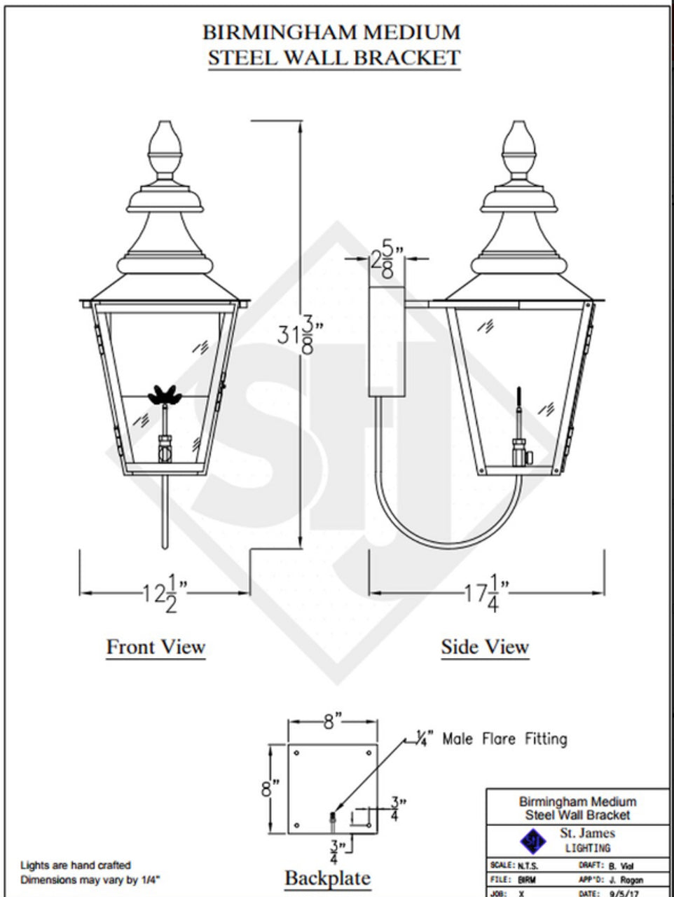 Line Drawings St. James Birmingham Lantern