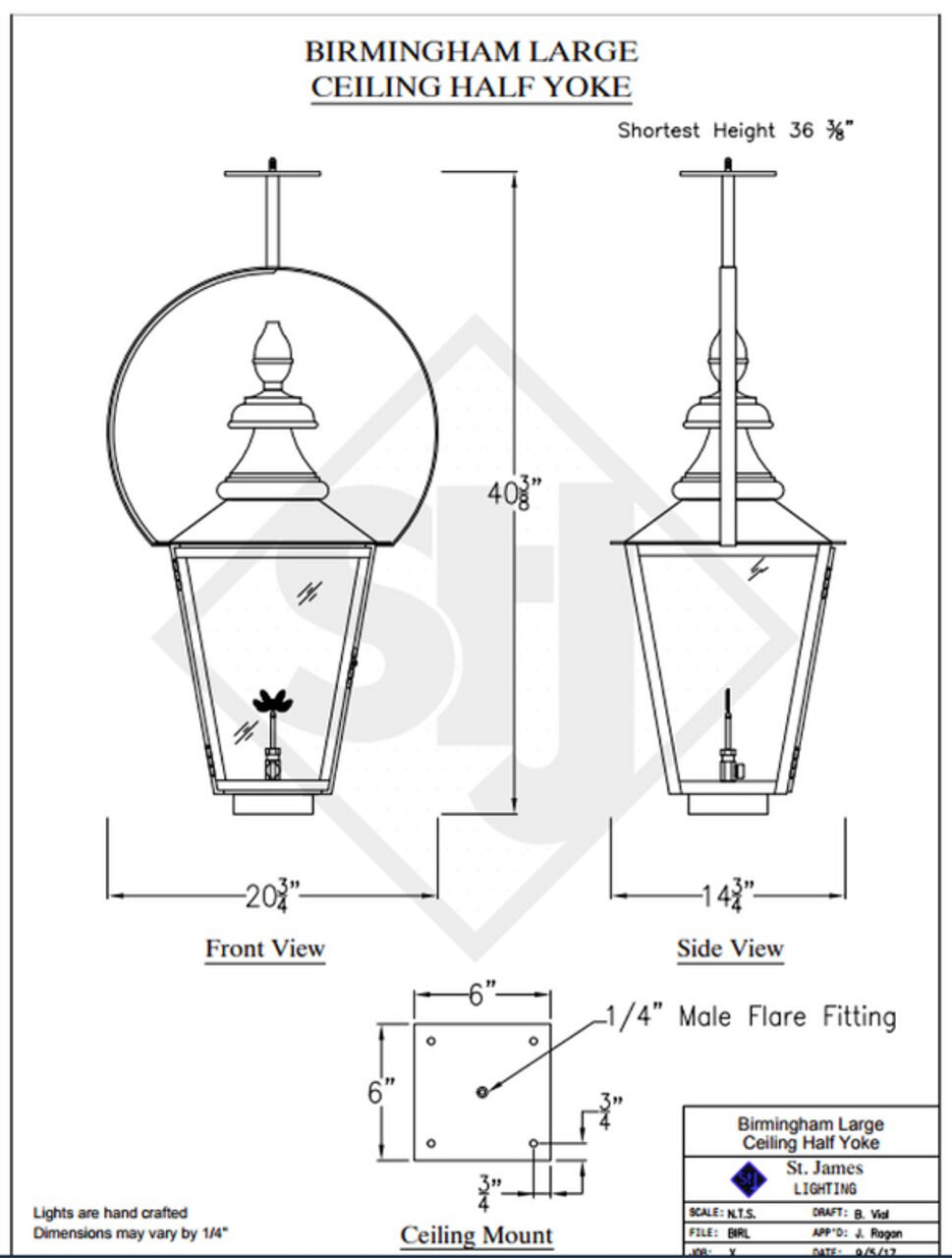 Line Drawings St. James Birmingham Lantern