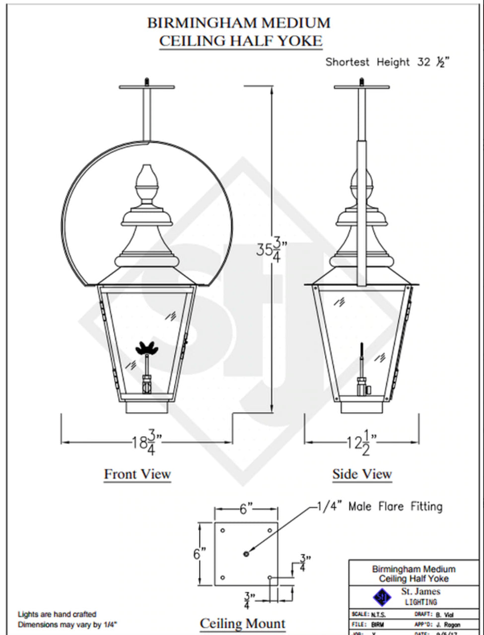 Line Drawings St. James Birmingham Lantern