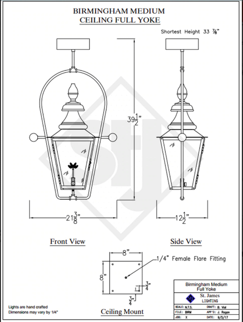 Line Drawings St. James Birmingham Lantern