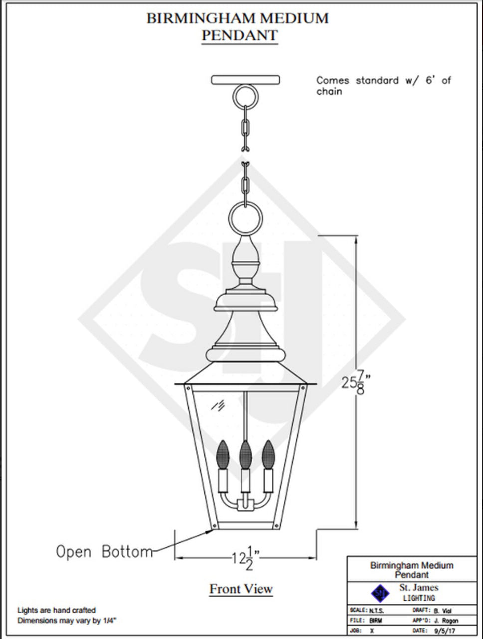 Line Drawings St. James Birmingham Lantern