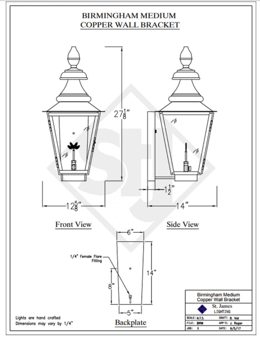 Line Drawings St. James Birmingham Lantern