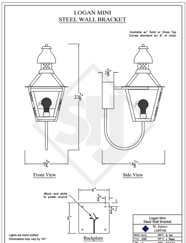 Line Drawings St. James Logan Lantern