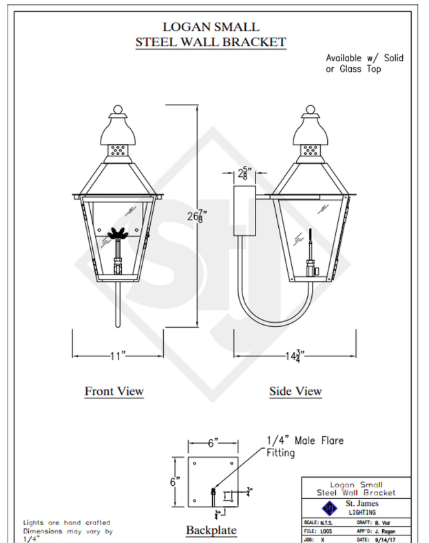 Line Drawings St. James Logan Lantern