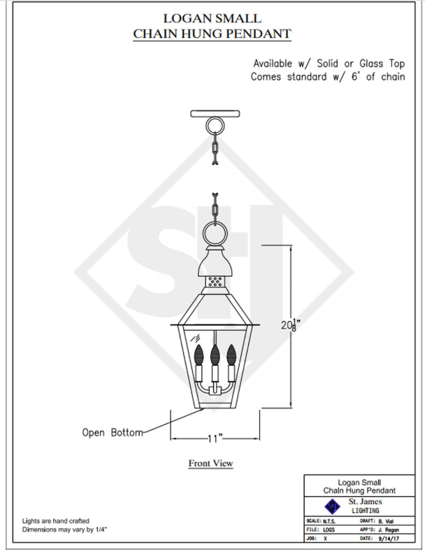 Line Drawings St. James Logan Lantern