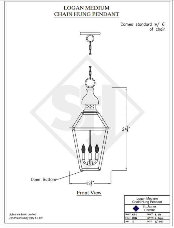 Line Drawings St. James Logan Lantern