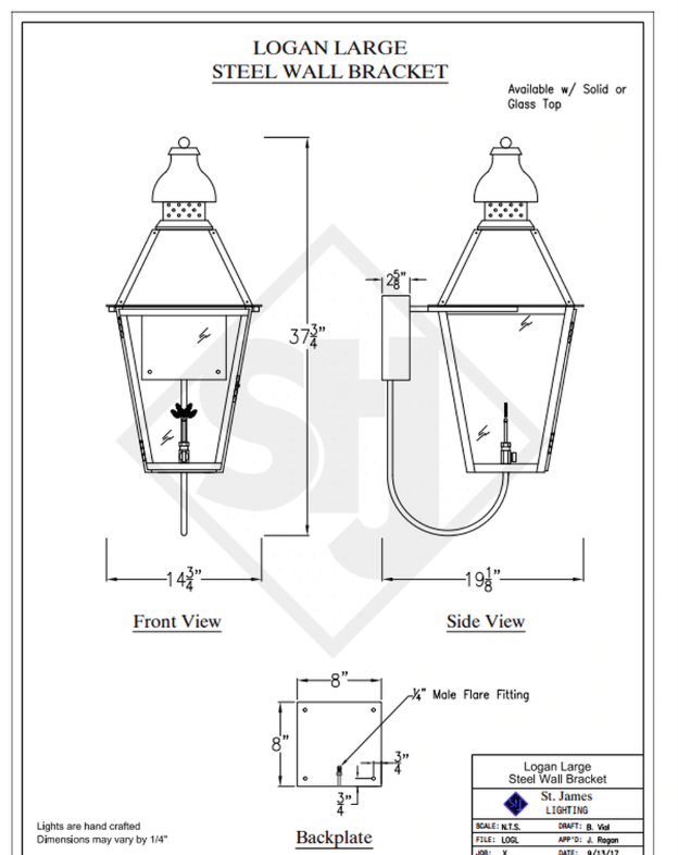 Line Drawings St. James Logan Lantern