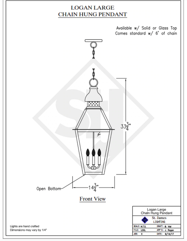 Line Drawings St. James Logan Lantern