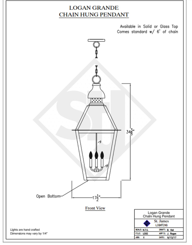 Line Drawings St. James Logan Lantern