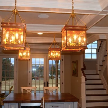Kitchen Island Chandelier Lights Copper Pendant Ceiling Light Fixture Dining Room Antique Modern Elegant Unique Black Hanging Lamps Wall Sconce Indoor Outdoor Electric Lanterns