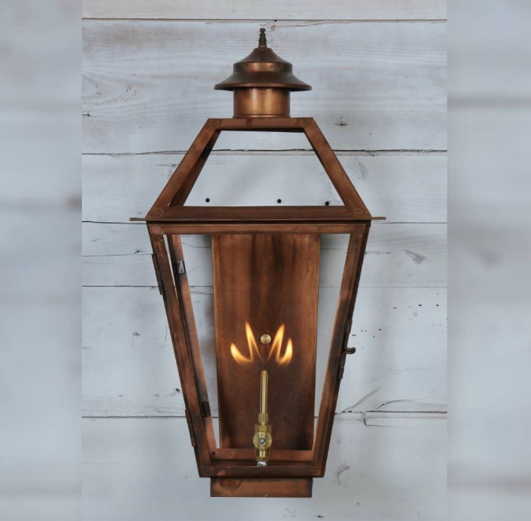 St. James Magnolia Copper Lantern Pendant Light