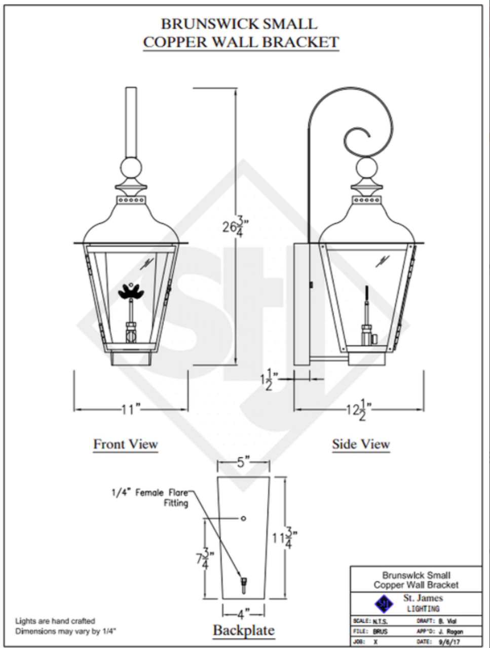 Line Drawings St. James Brunswick Lantern